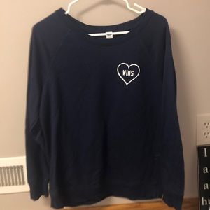 Navy blue sweatshirt